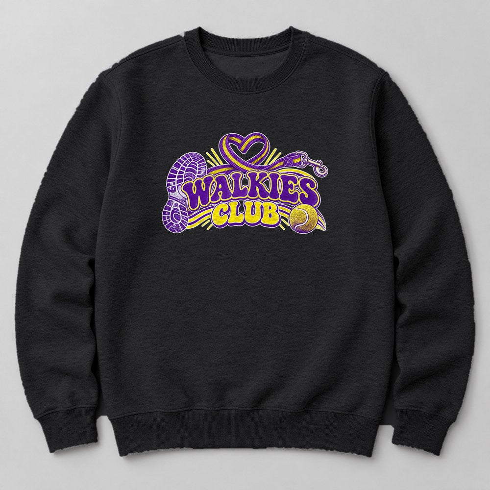 Walkies Club Sweatshirt in Black