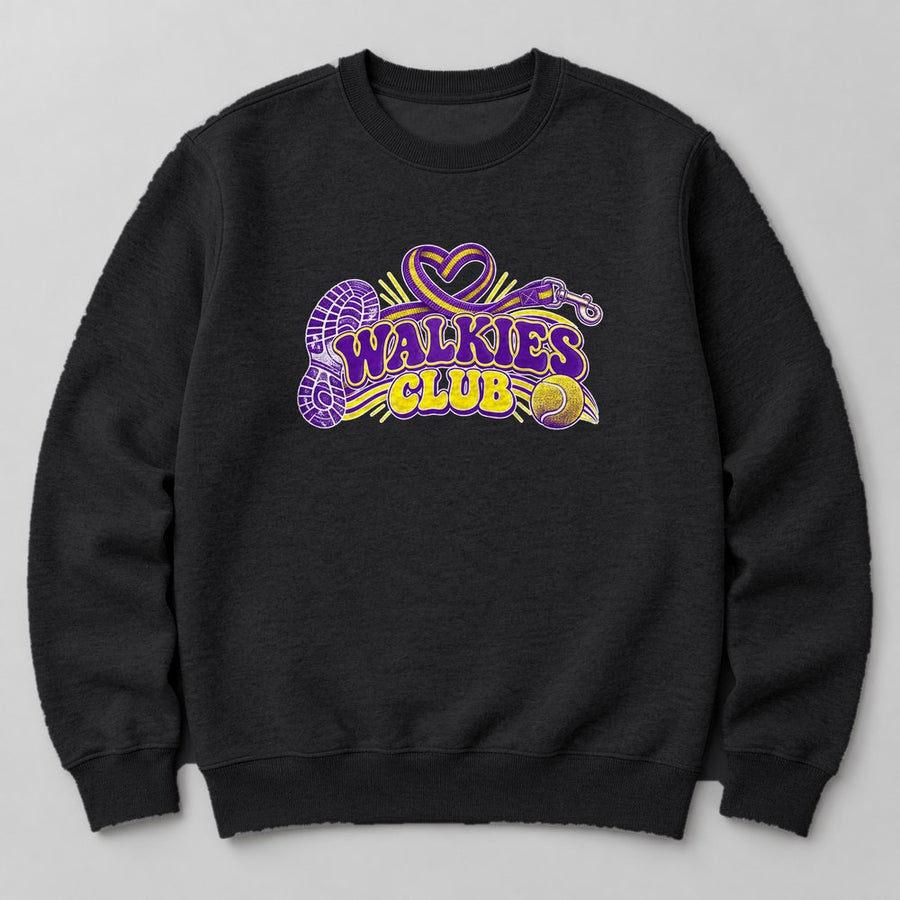 Walkies Club Sweatshirt in Black