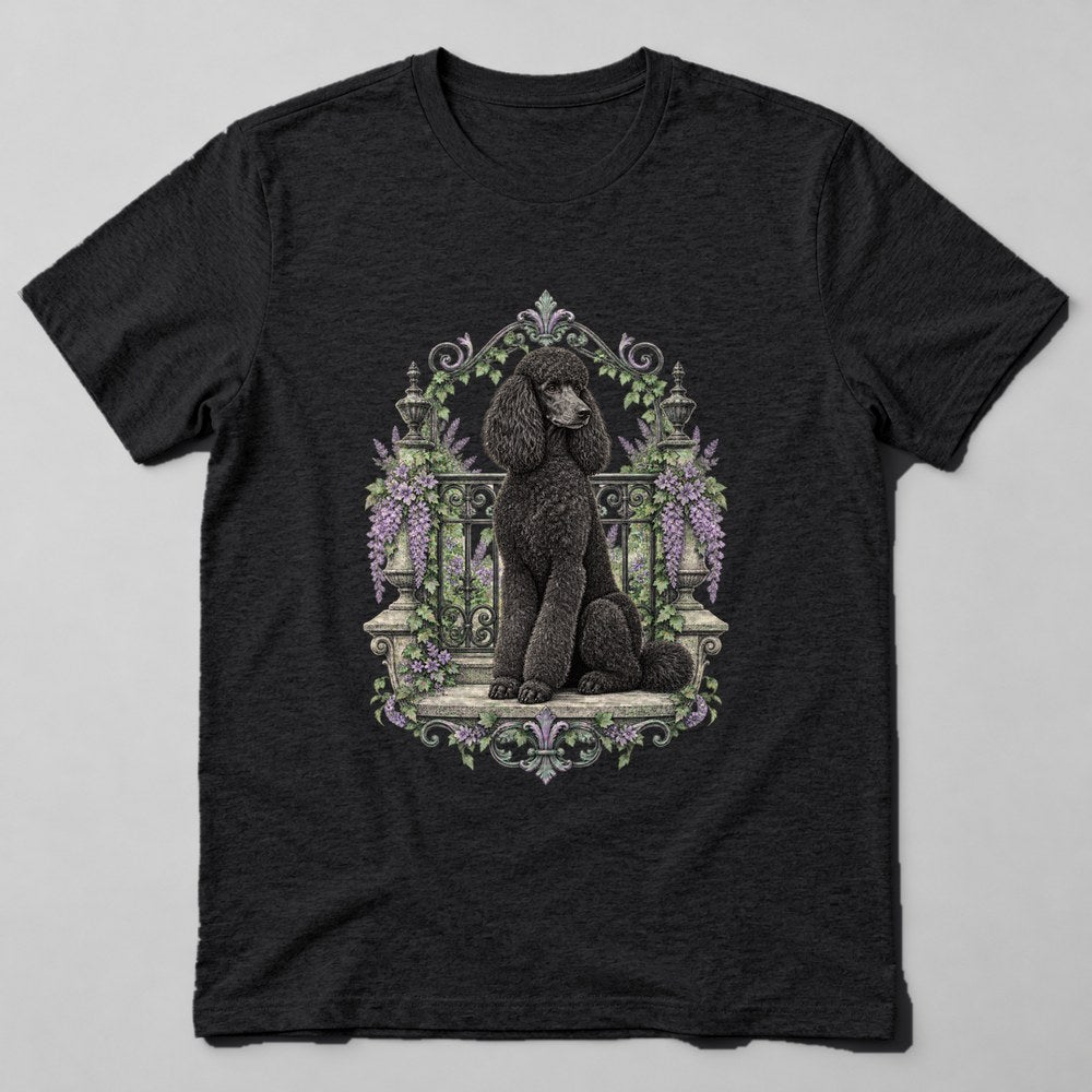 Poodle Paris T-Shirt in Black