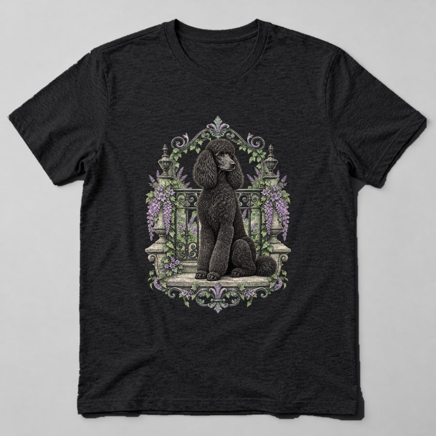 Poodle Paris T-Shirt in Black