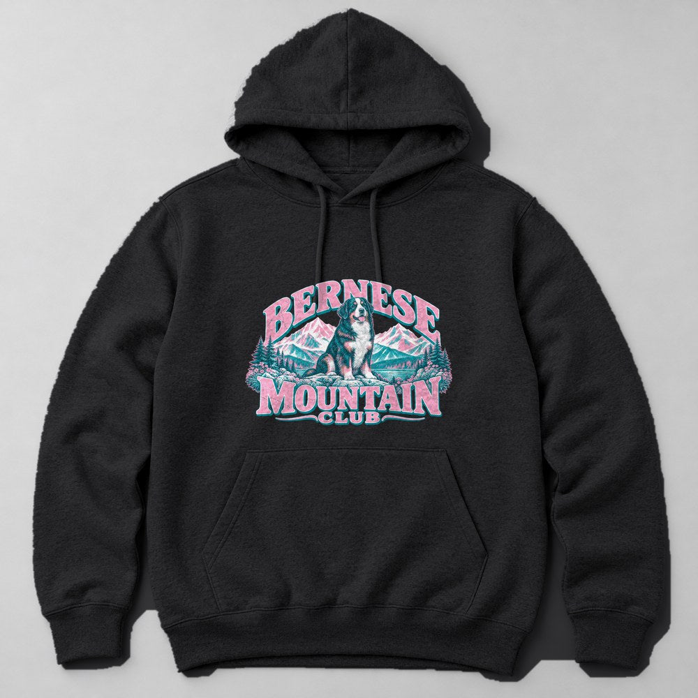Bernese Mountain Club Hoodie in Black