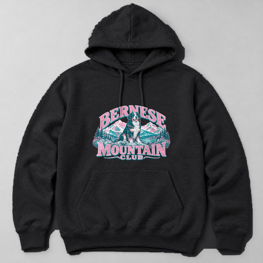 Bernese Mountain Club Hoodie in Black