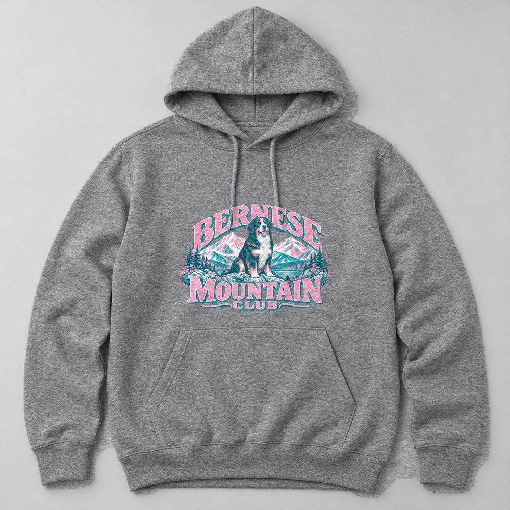 Bernese Mountain Club Hoodie in Heather Grey