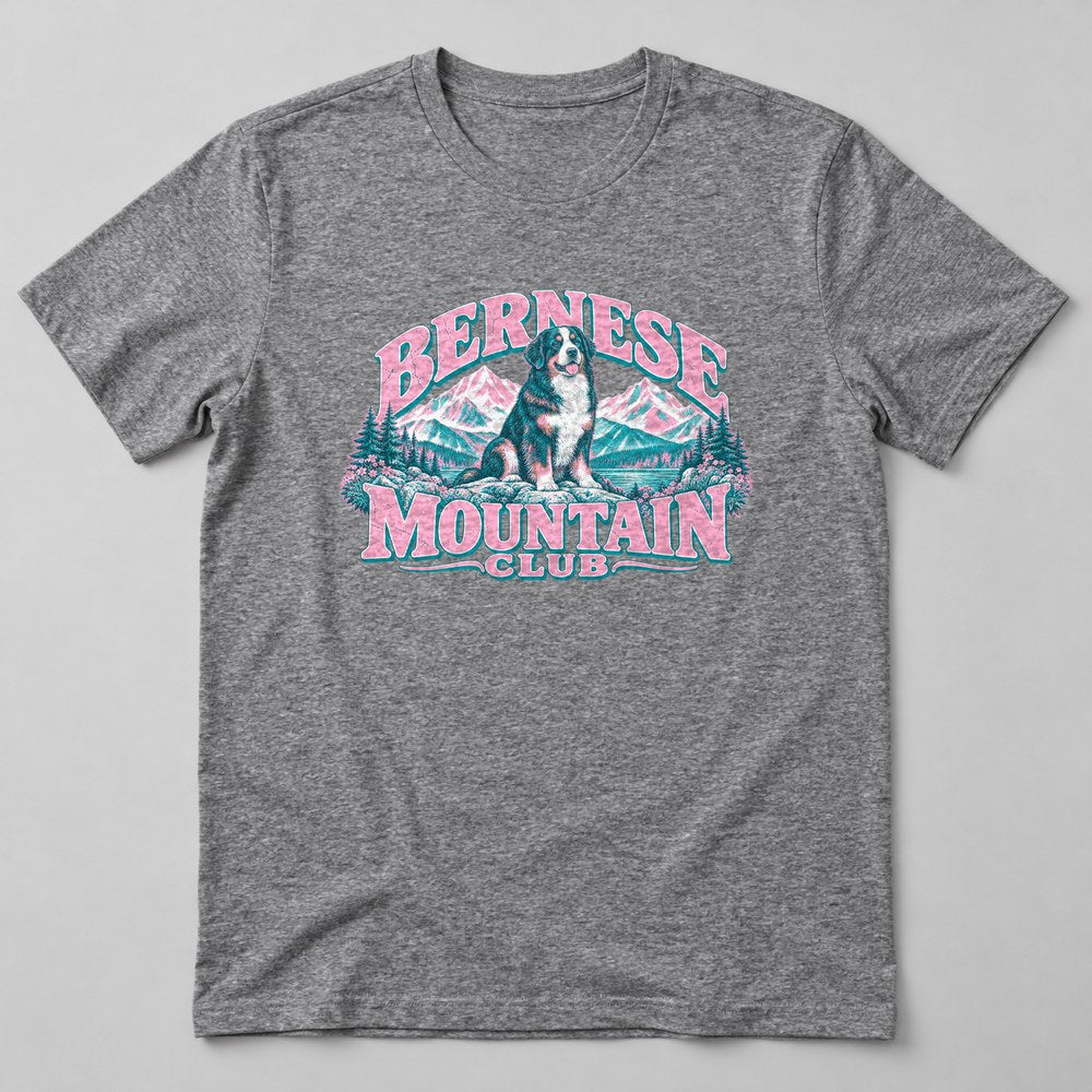 Bernese Mountain Club T-Shirt in Heather Grey