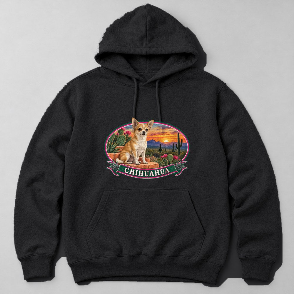 Chihuahua Hoodie in Black