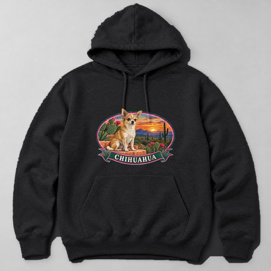Chihuahua Hoodie in Black