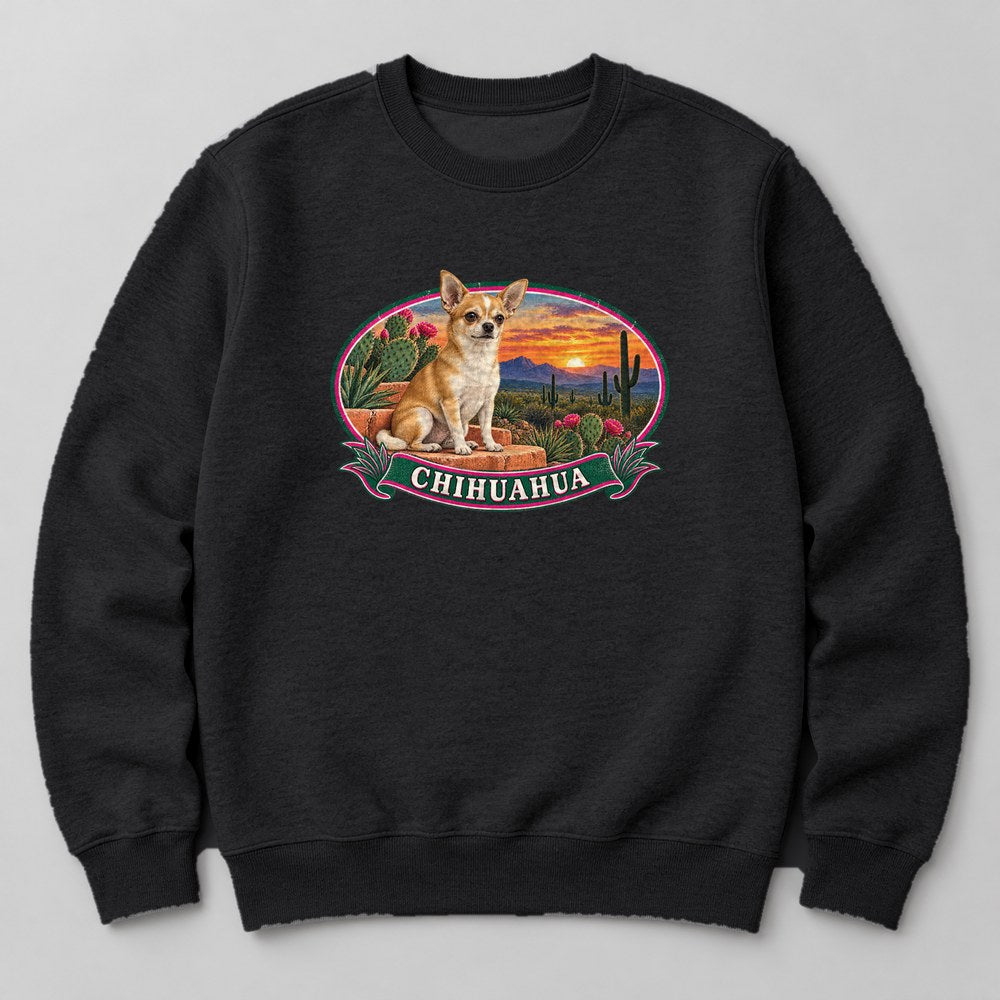 Chihuahua Sweatshirt in Black