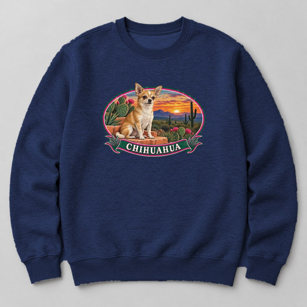 Chihuahua Sweatshirt in Navy