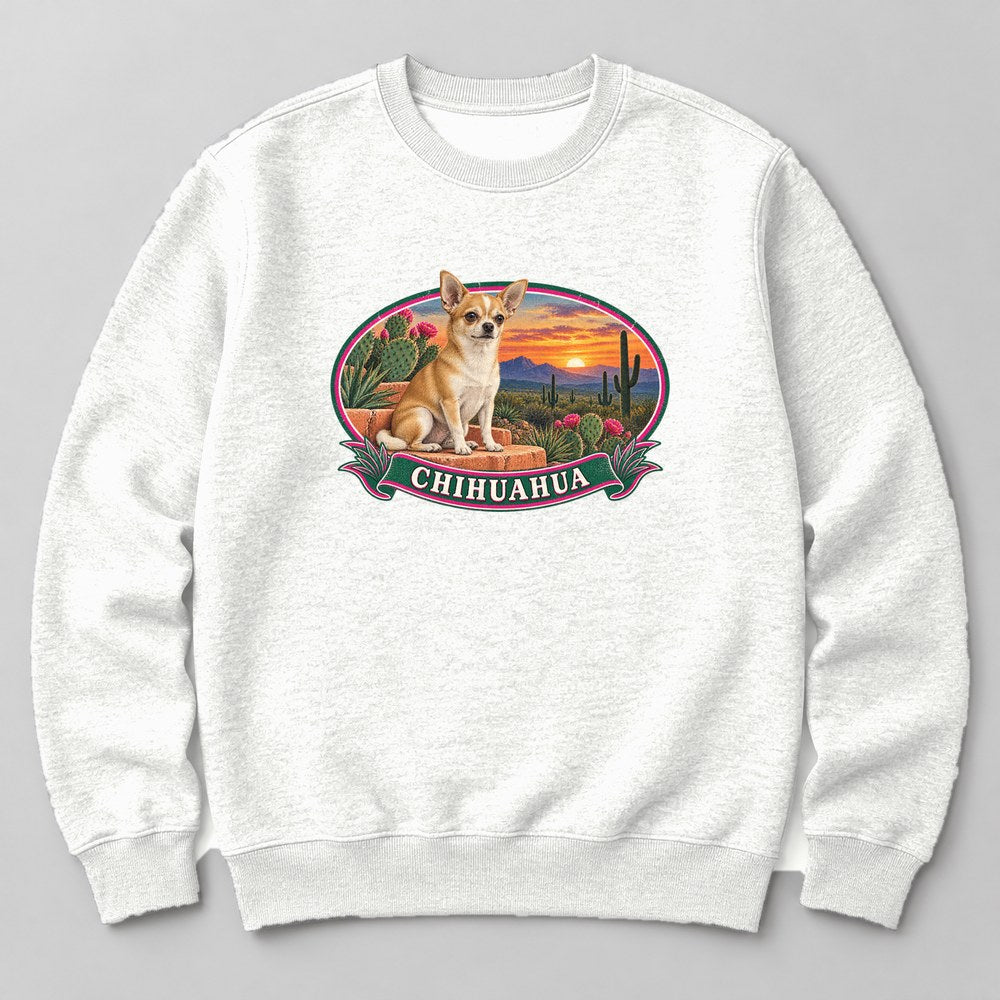 Chihuahua Sweatshirt in White