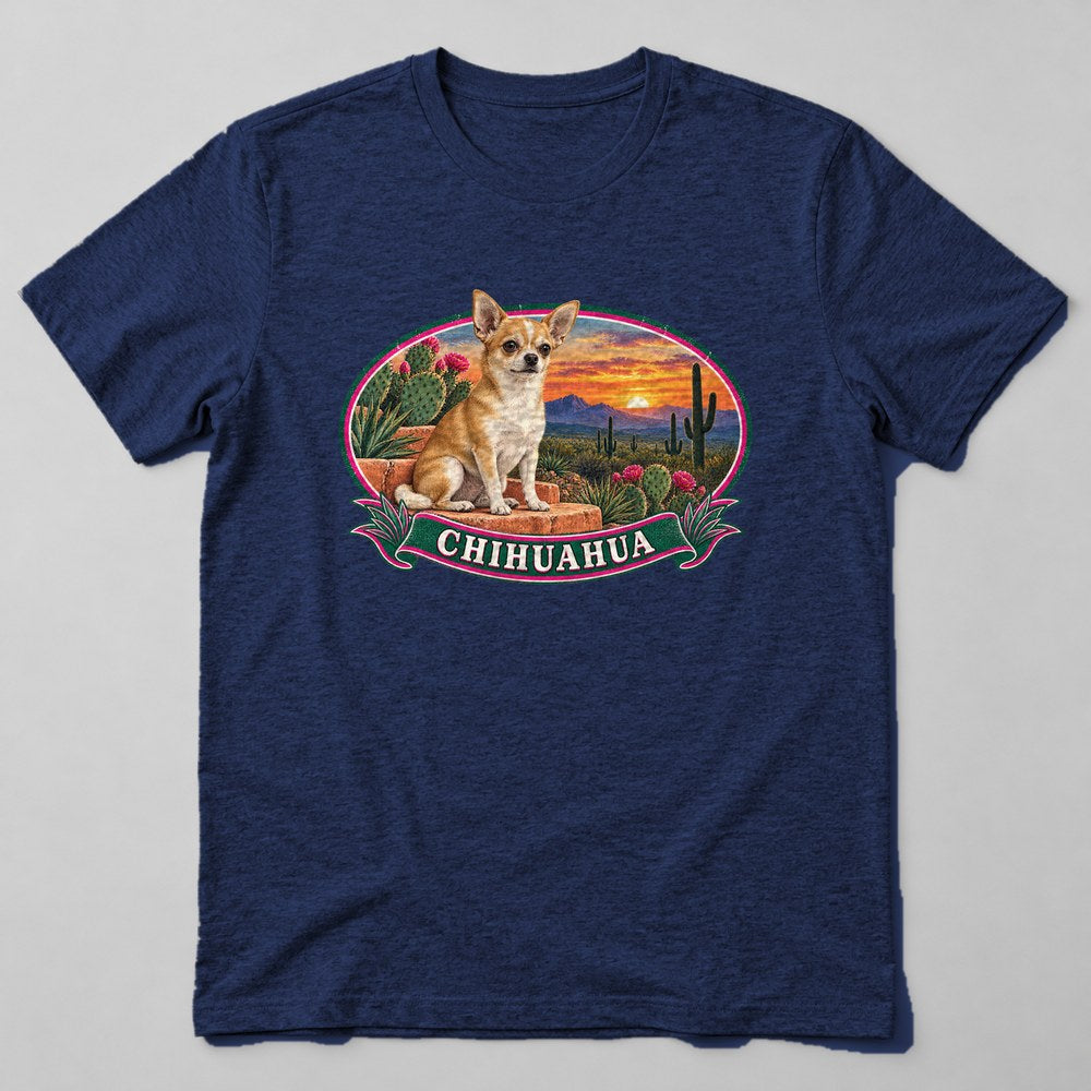 Chihuahua T-Shirt in Navy