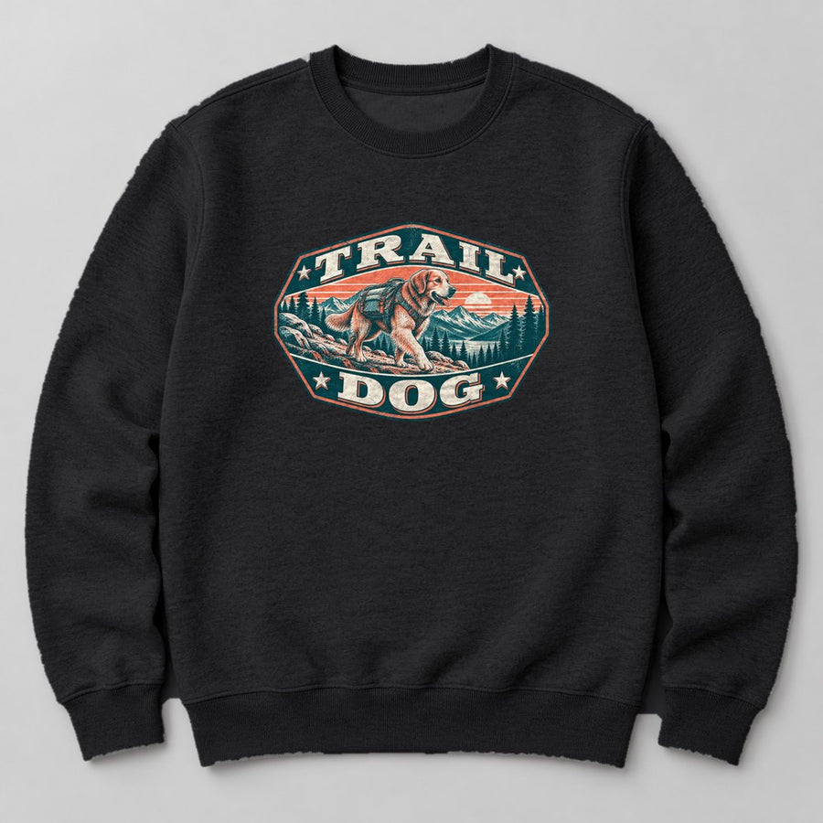 Trail Dog Sweatshirt in Black