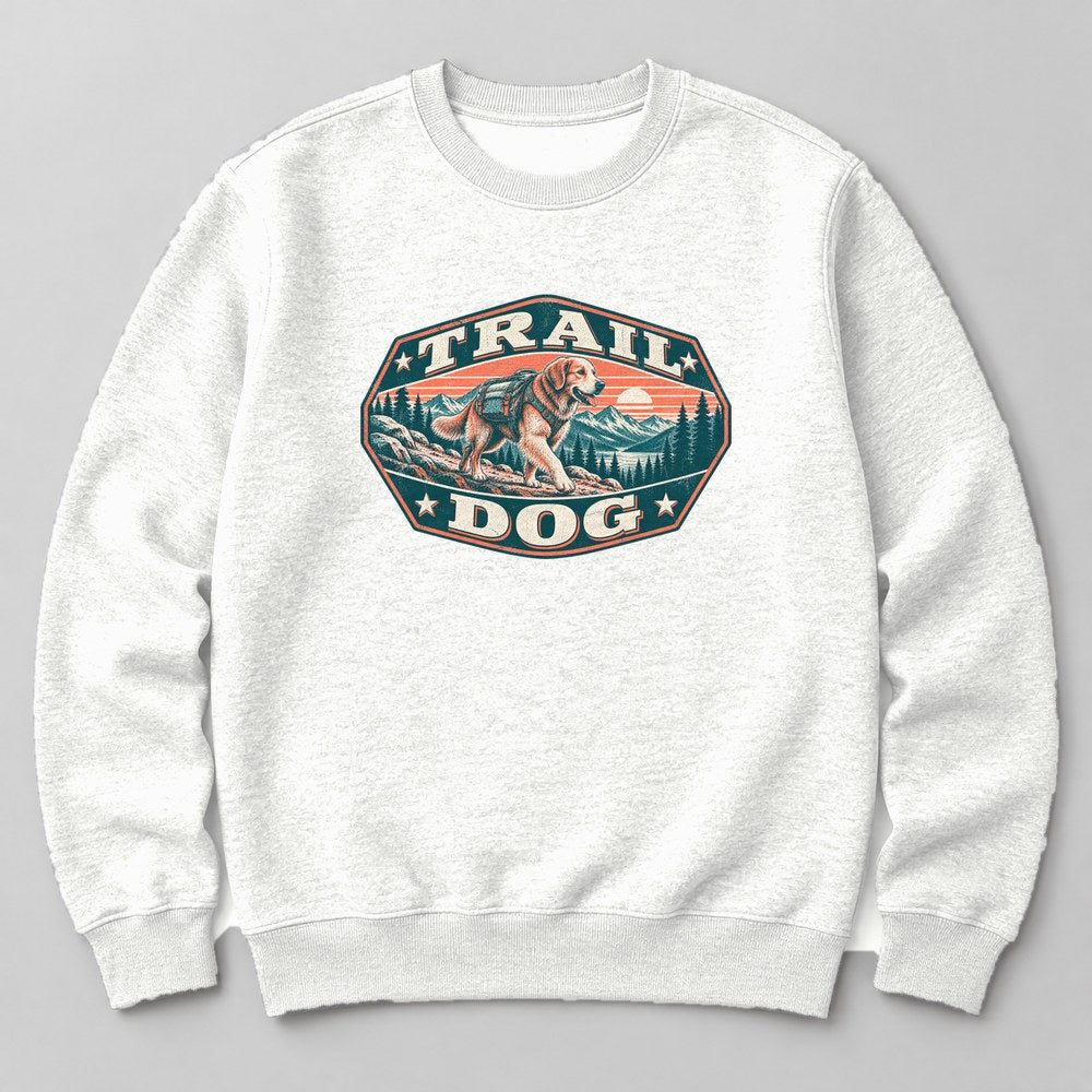 Trail Dog Sweatshirt in White