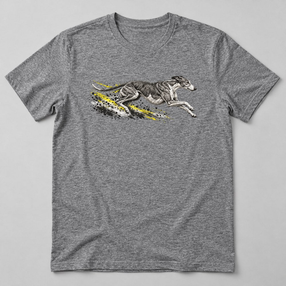 Greyhound Run T-Shirt in Heather Grey