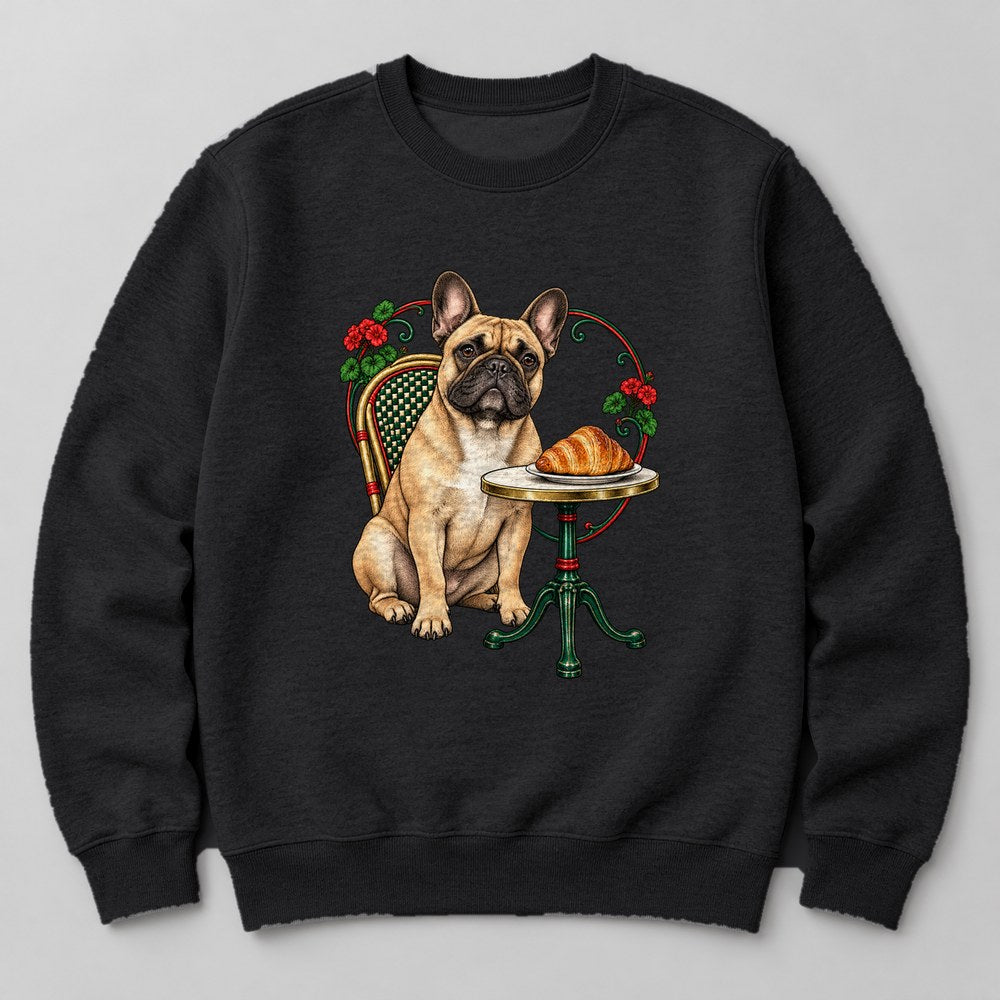 French Bulldog Bistro Sweatshirt in Black