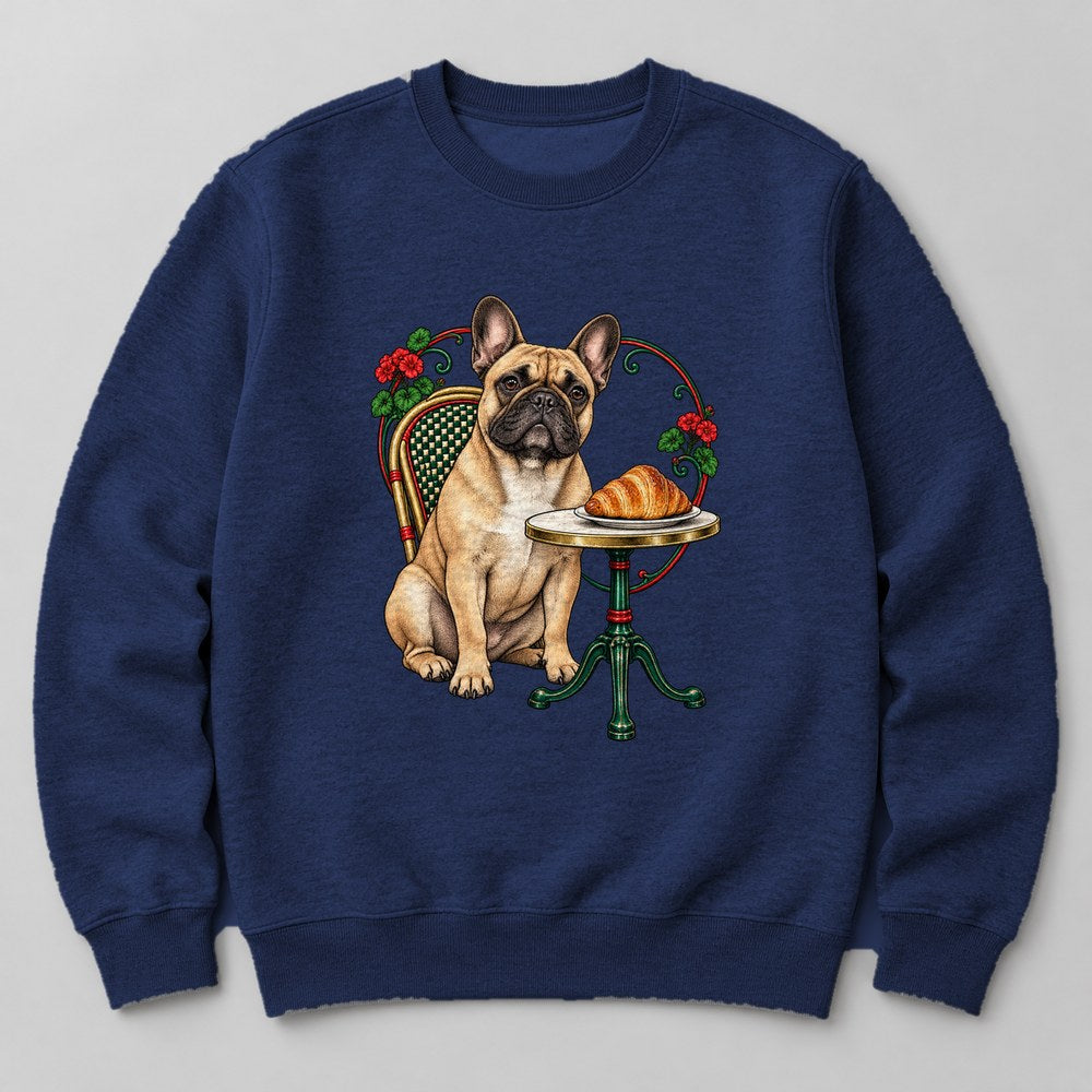 French Bulldog Bistro Sweatshirt in Navy