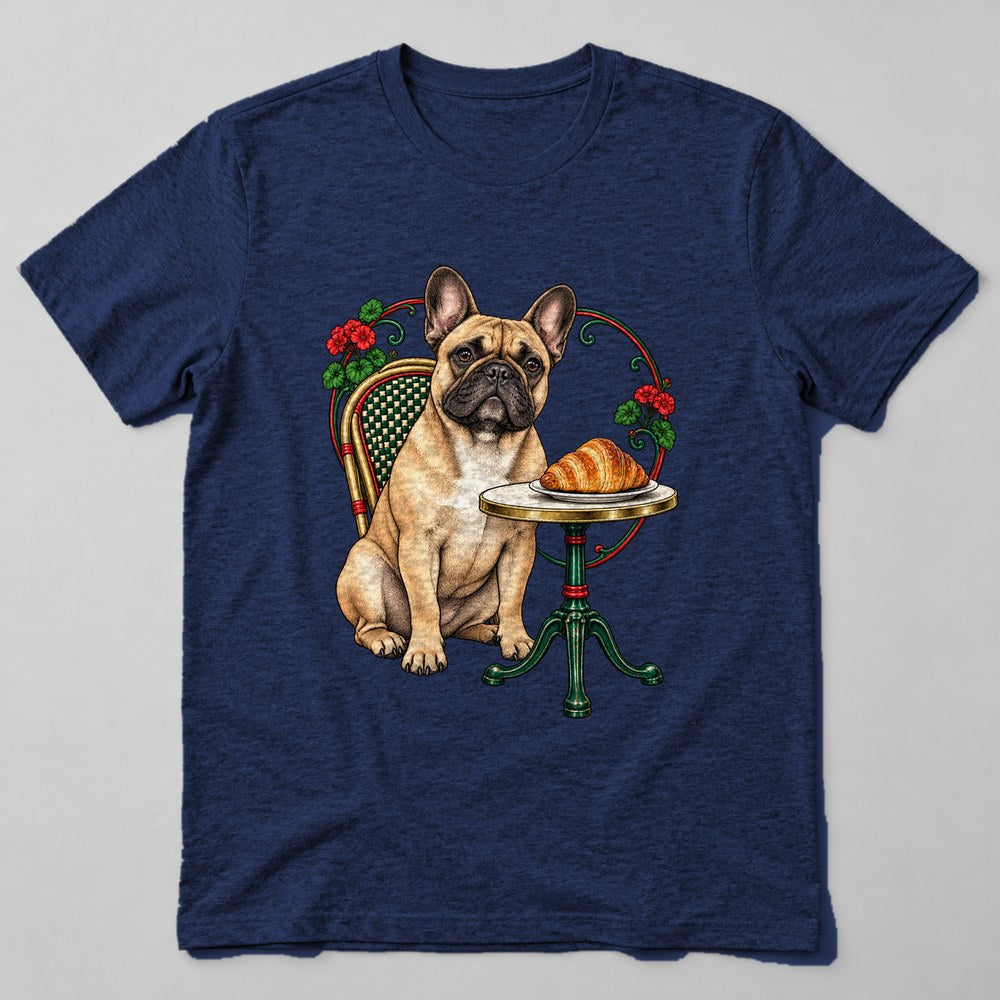 French Bulldog Bistro T-Shirt in Navy