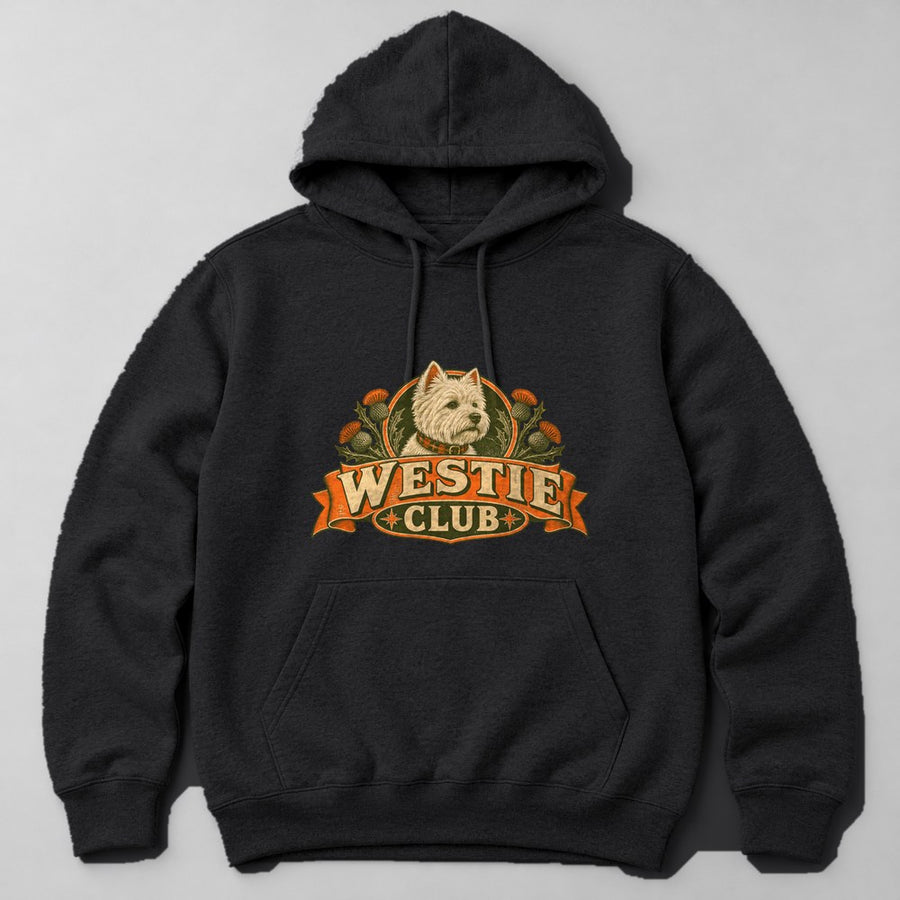 Westie Club Hoodie in Black