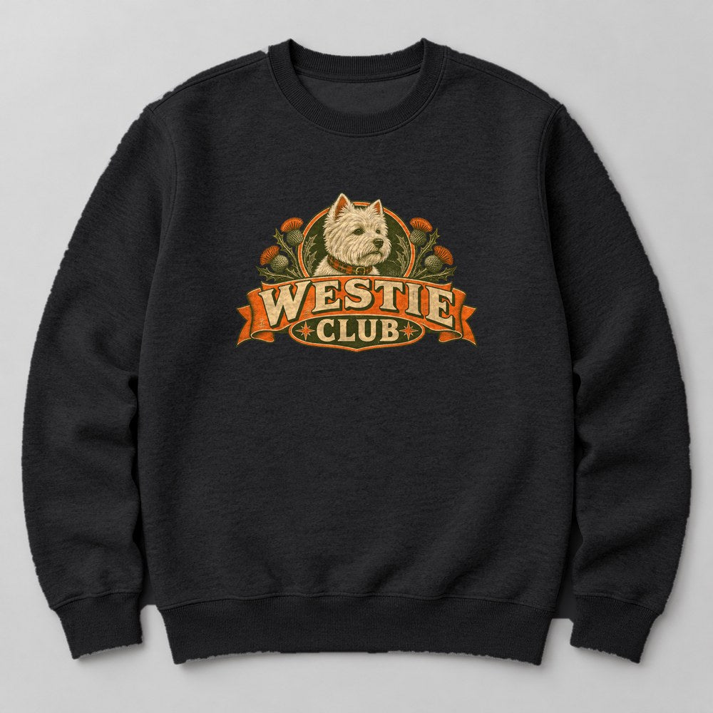 Westie Club Sweatshirt in Black