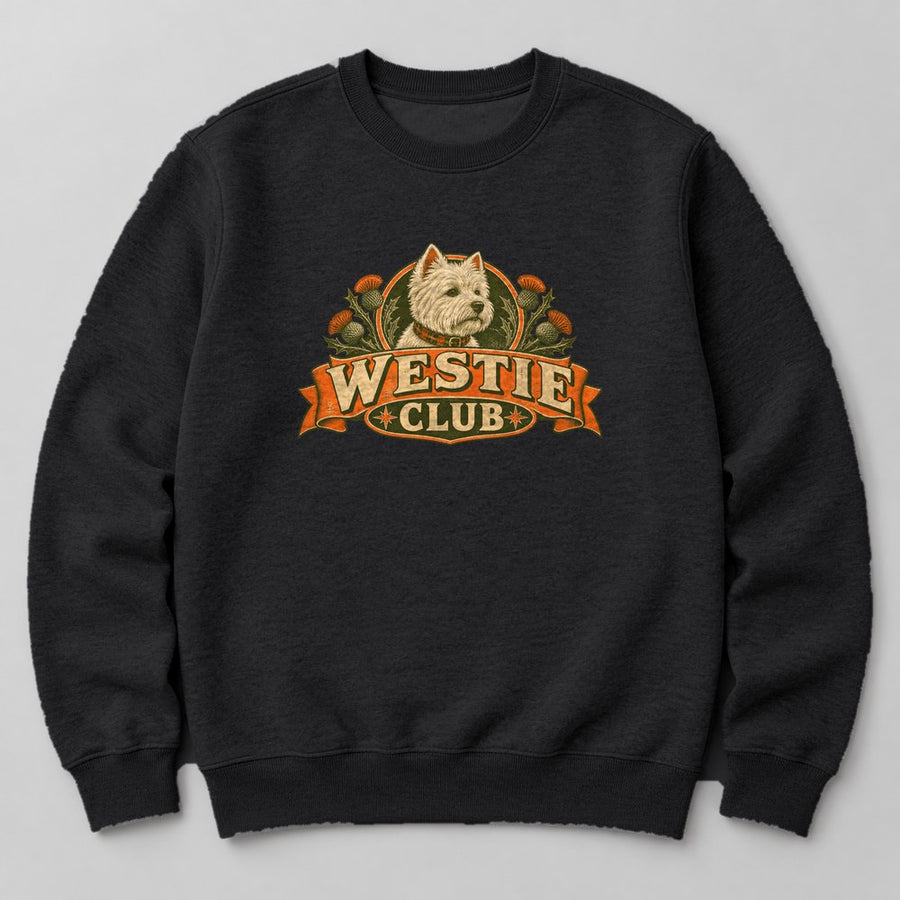 Westie Club Sweatshirt in Black