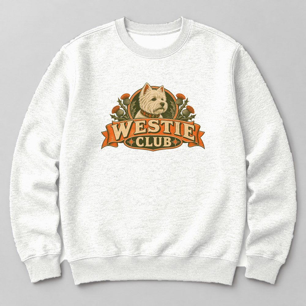 Westie Club Sweatshirt in White