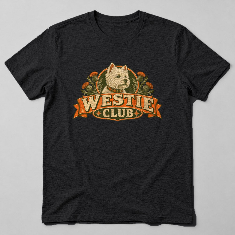Westie Club T-Shirt in Black
