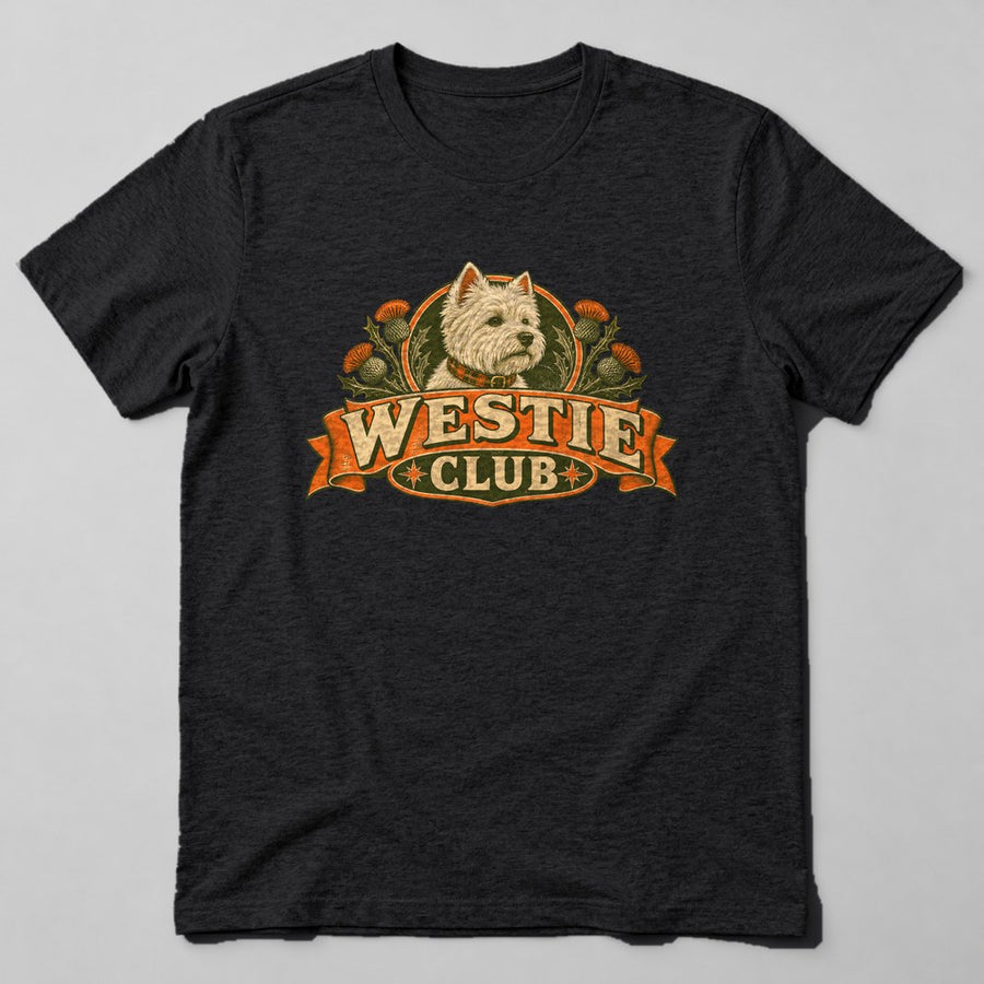 Westie Club T-Shirt in Black