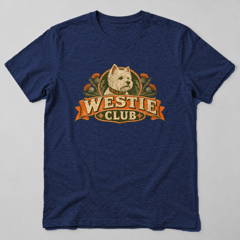 Westie Club T-Shirt in Navy