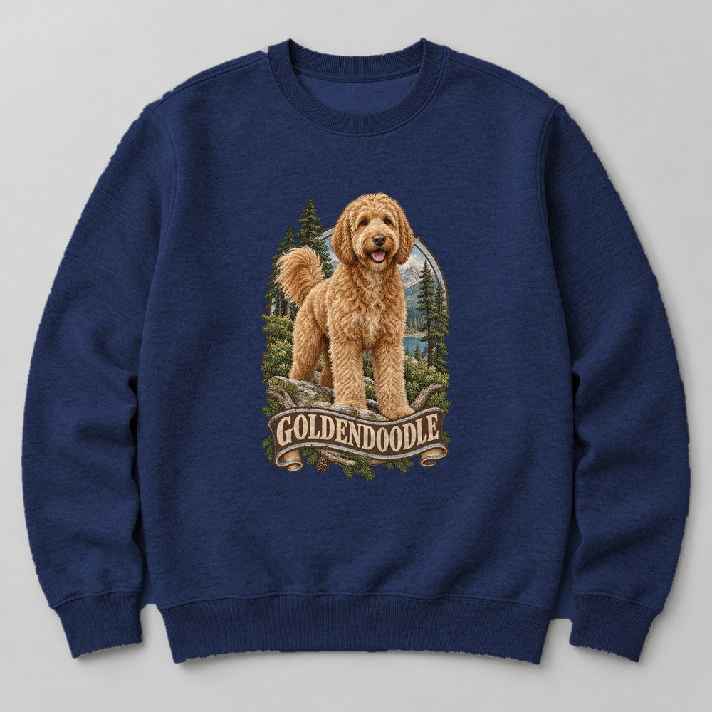 Goldendoodle Sweatshirt in Navy