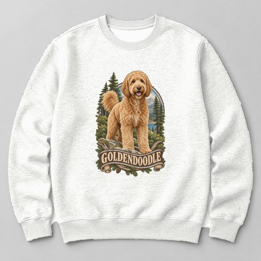 Goldendoodle Sweatshirt in White