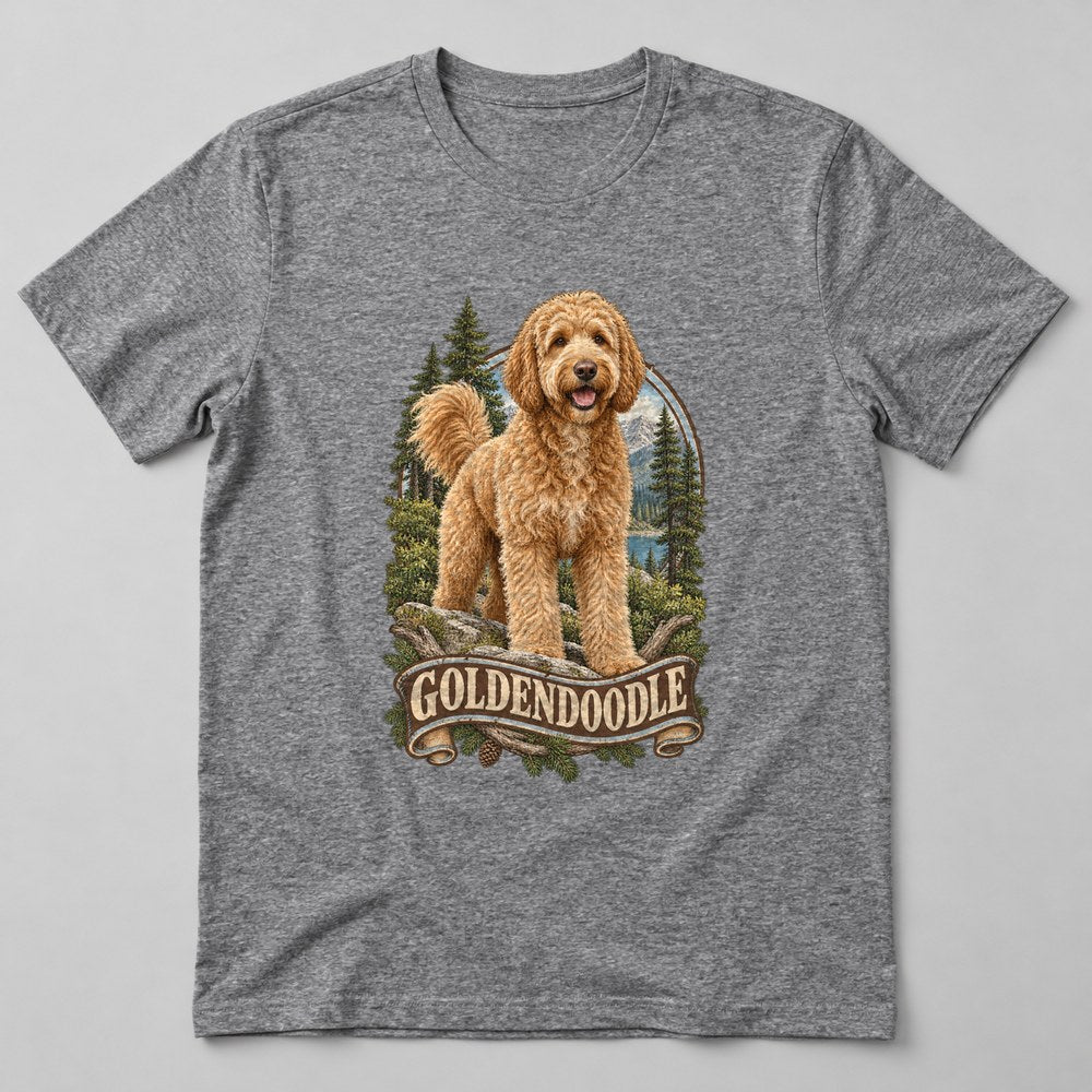 Goldendoodle T-Shirt in Heather Grey