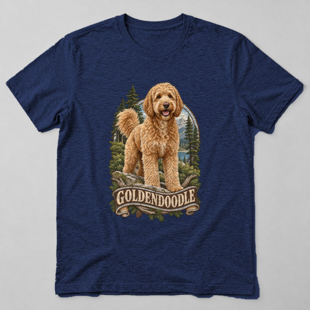 Goldendoodle T-Shirt in Navy