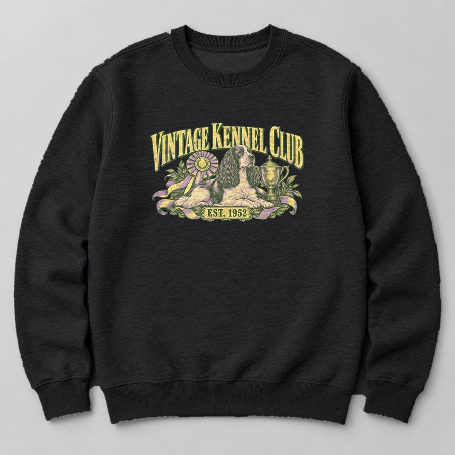 Vintage Kennel Club Est. 1952 Sweatshirt in Black