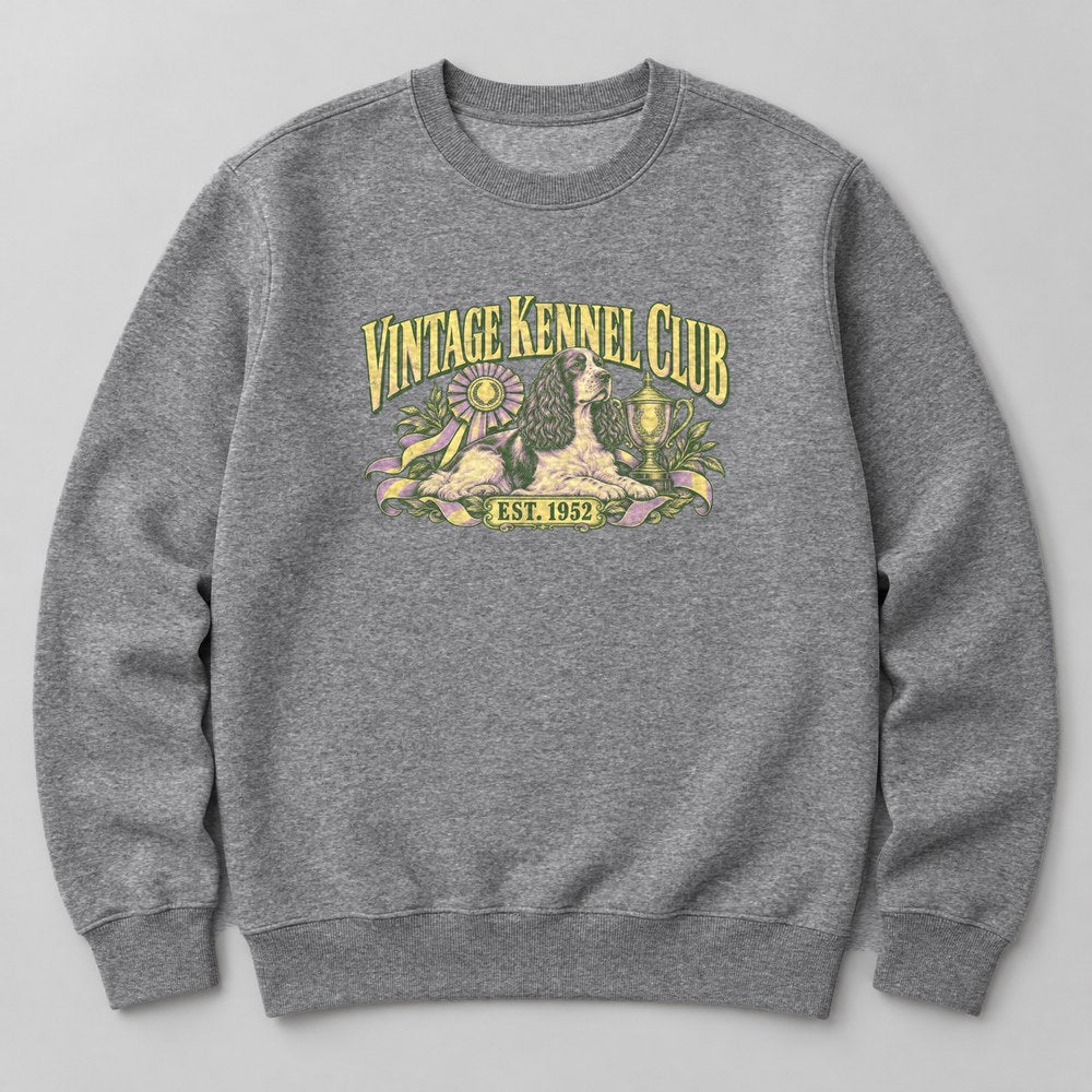 Vintage Kennel Club Est. 1952 Sweatshirt in Heather Grey