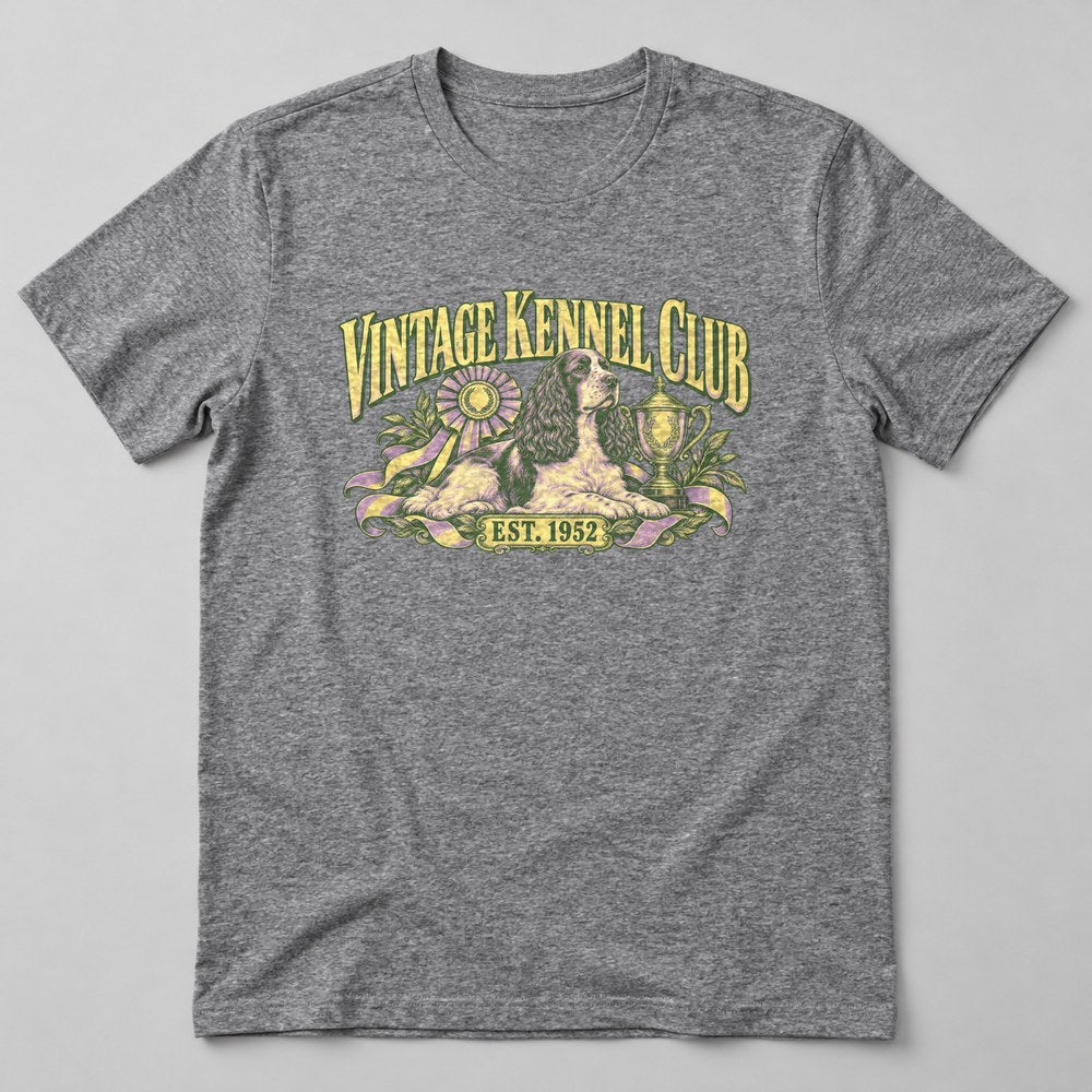 Vintage Kennel Club Est. 1952 T-Shirt in Heather Grey