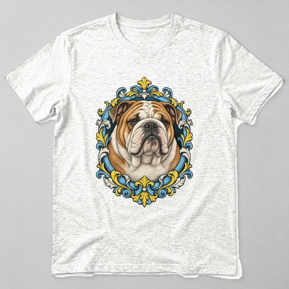 Bulldog Leather T-Shirt in White