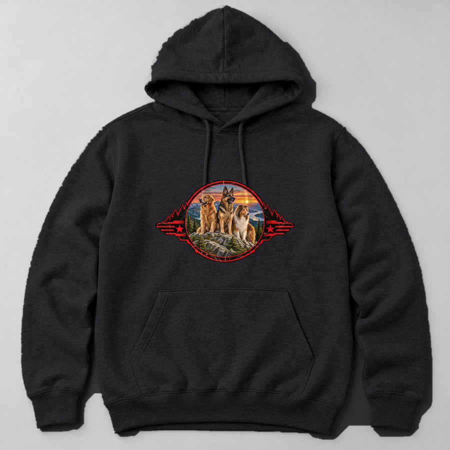 Dog Pack Hike Hoodie in Black