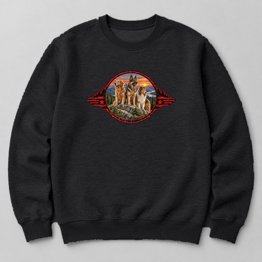 Dog Pack Hike Sweatshirt in Black