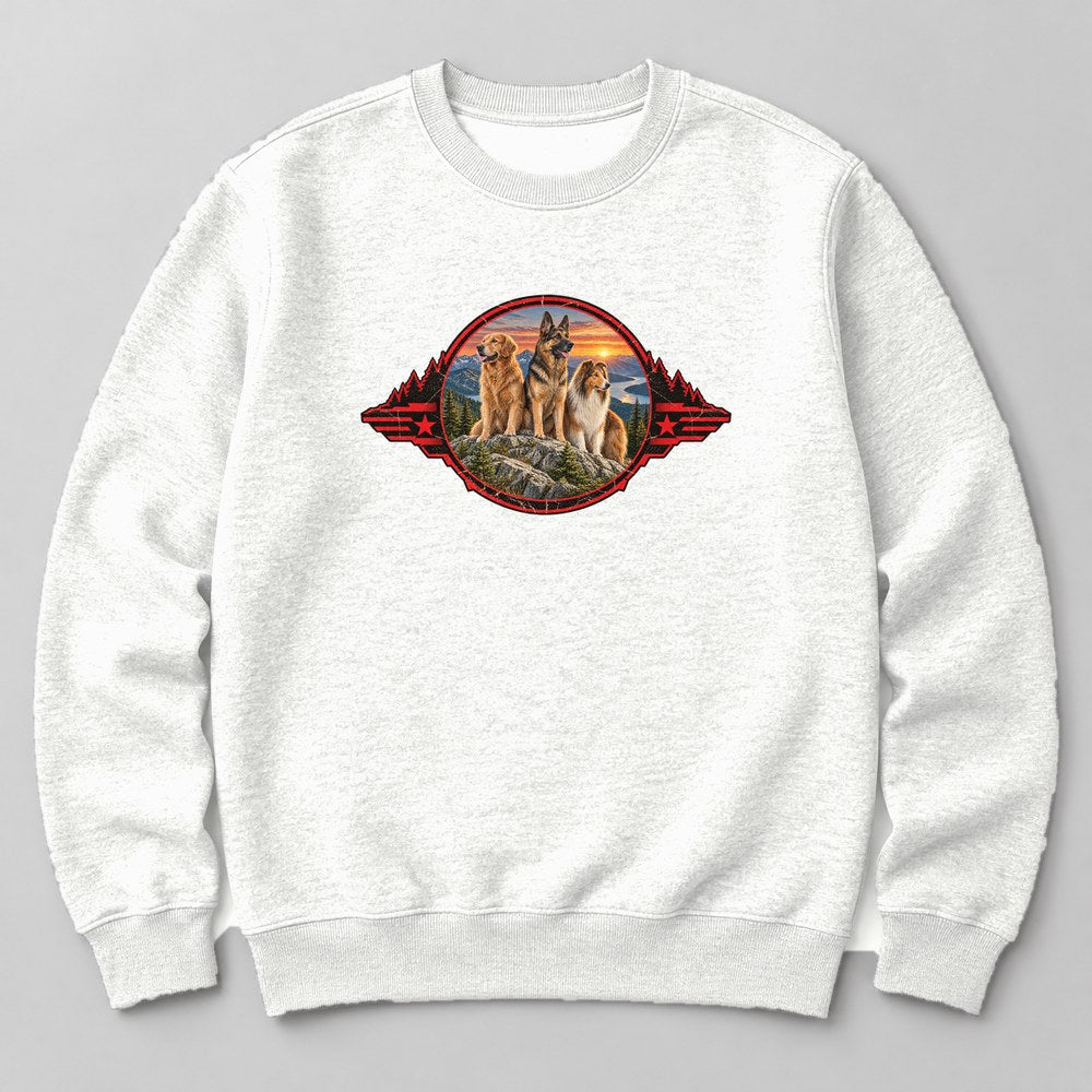 Dog Pack Hike Sweatshirt in White