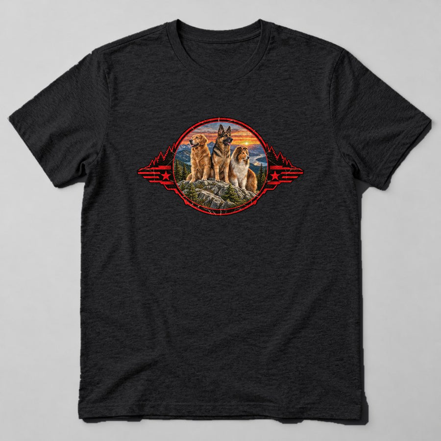 Dog Pack Hike T-Shirt in Black