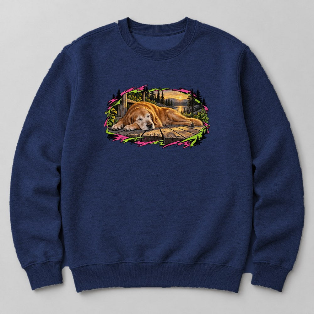 Senior Dog Porch Sweatshirt in Navy