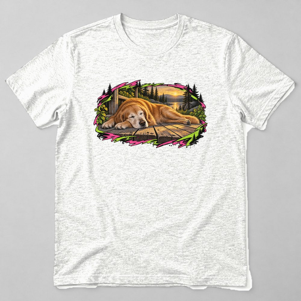 Senior Dog Porch T-Shirt in White