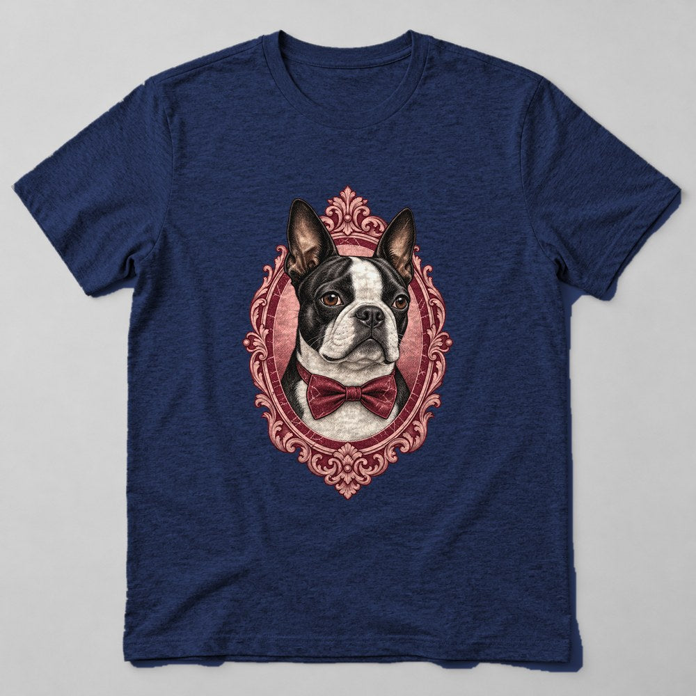 Boston Terrier T-Shirt in Navy