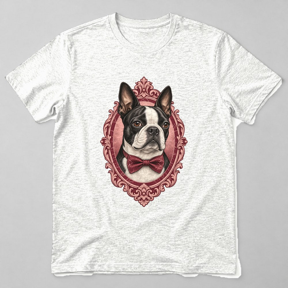 Boston Terrier T-Shirt in White