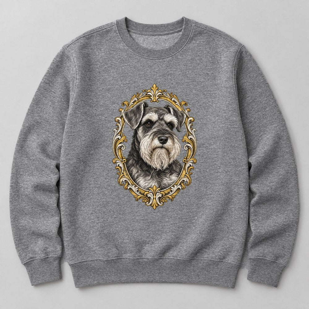 Schnauzer Sweatshirt in Heather Grey