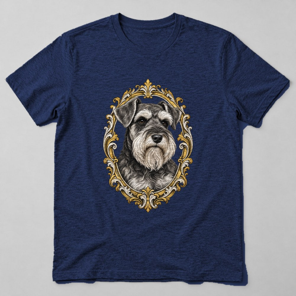 Schnauzer T-Shirt in Navy