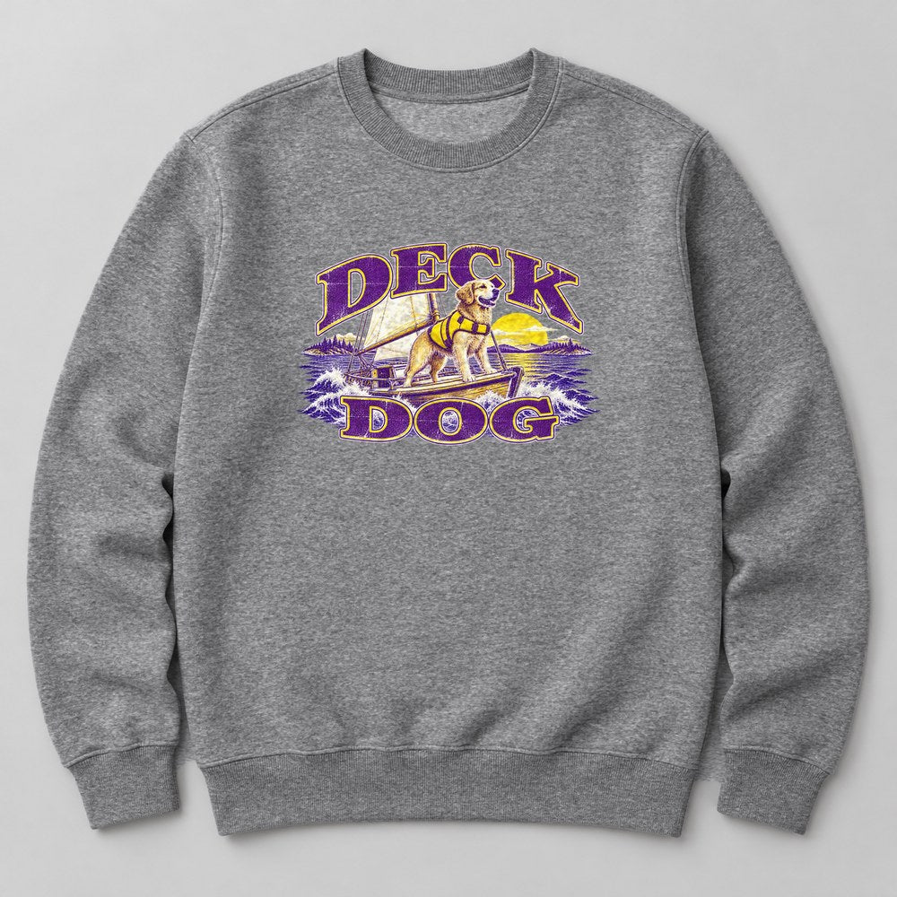 Deck Dog Sweatshirt in Heather Grey