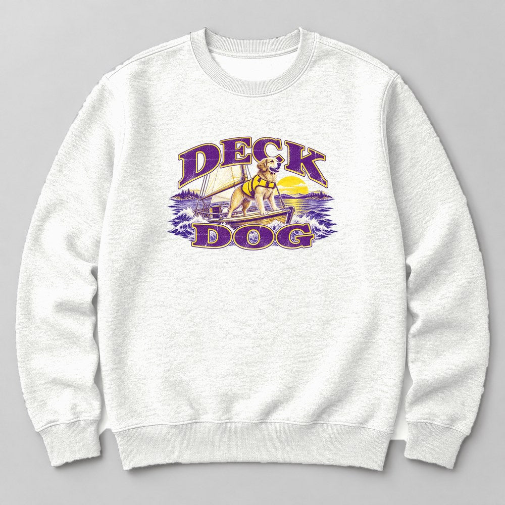 Deck Dog Sweatshirt in White