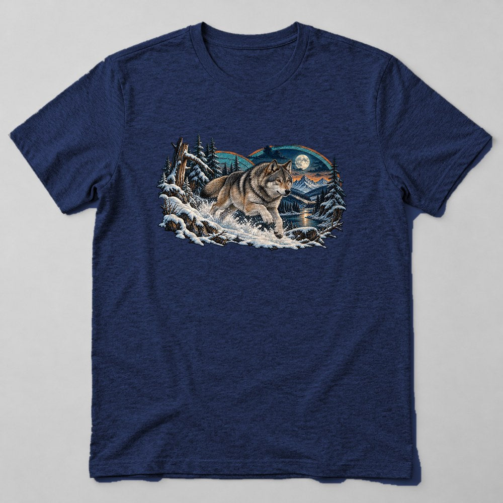 Dog Paw Print Wild T-Shirt in Navy