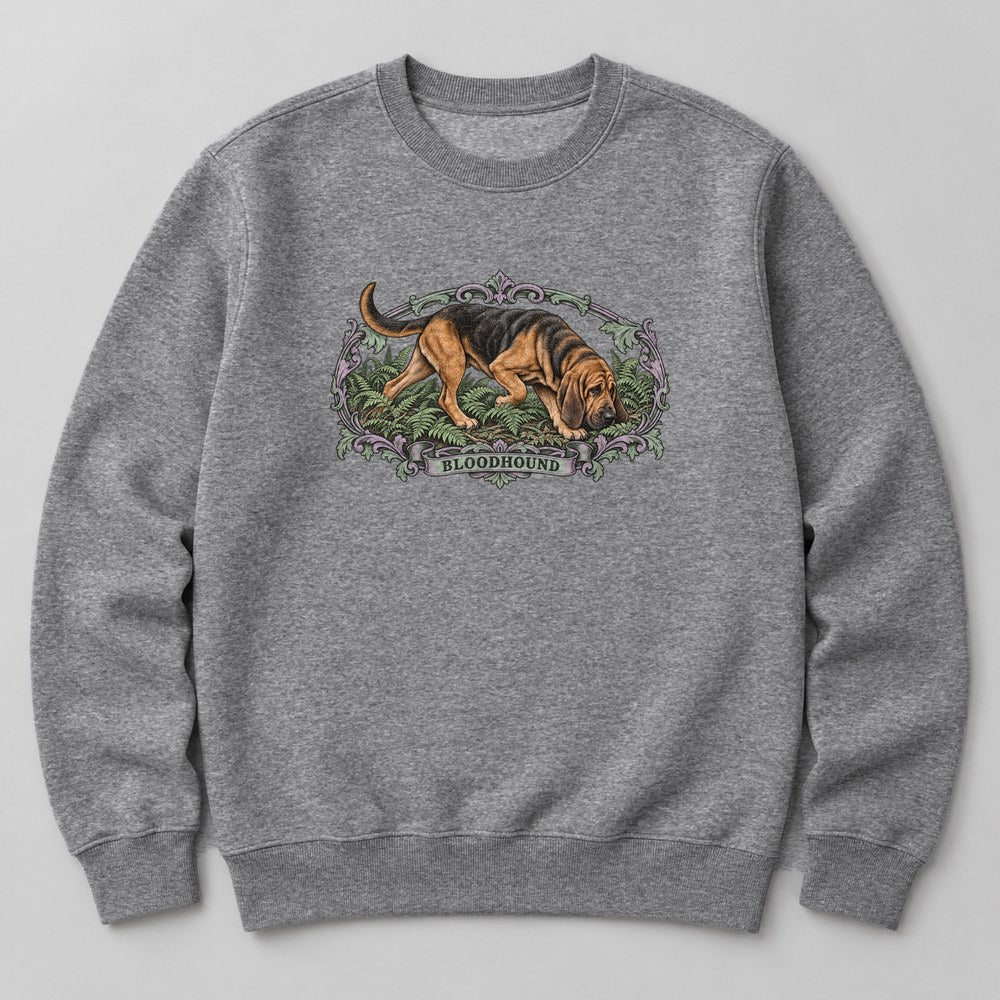 Bloodhound Sweatshirt in Heather Grey