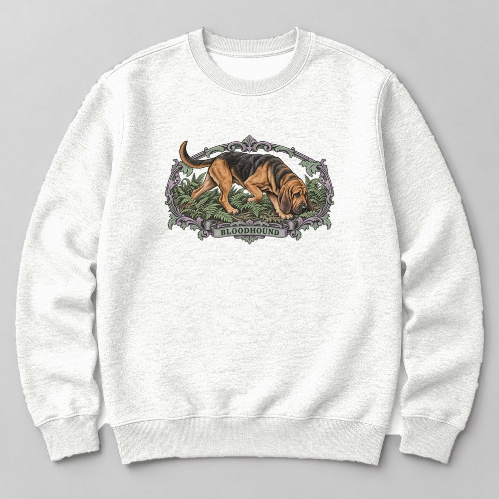 Bloodhound Sweatshirt in White